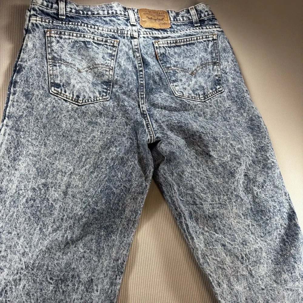 Vtg 80's Levis Jeans Women 36x26 Acid Wash Mom USA 80s Orange Tab High Rise READ